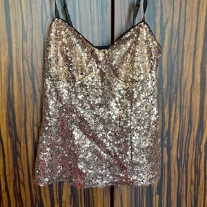 Sequin crop top